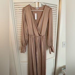 Baltic Born Holly Satin Dress - Champagne